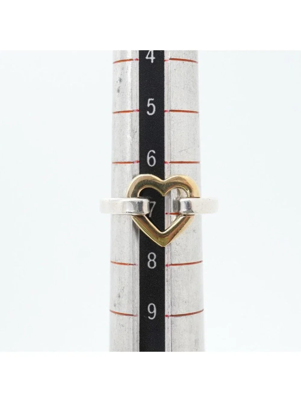 Tiffany & Co Ring Heart 18k Yellow Gold 925 Sterling Silver